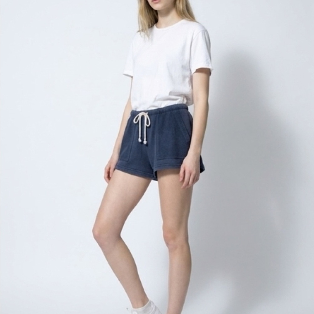 aerie Navy Drawstring Athletic Shorts